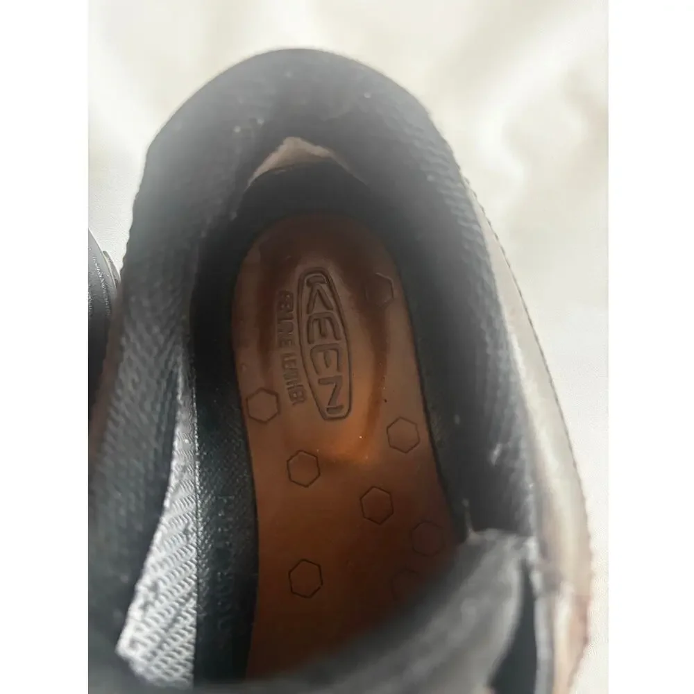EUC KEEN genuine leather, brown lace-up Anchor Park Low, waterproof, size 11